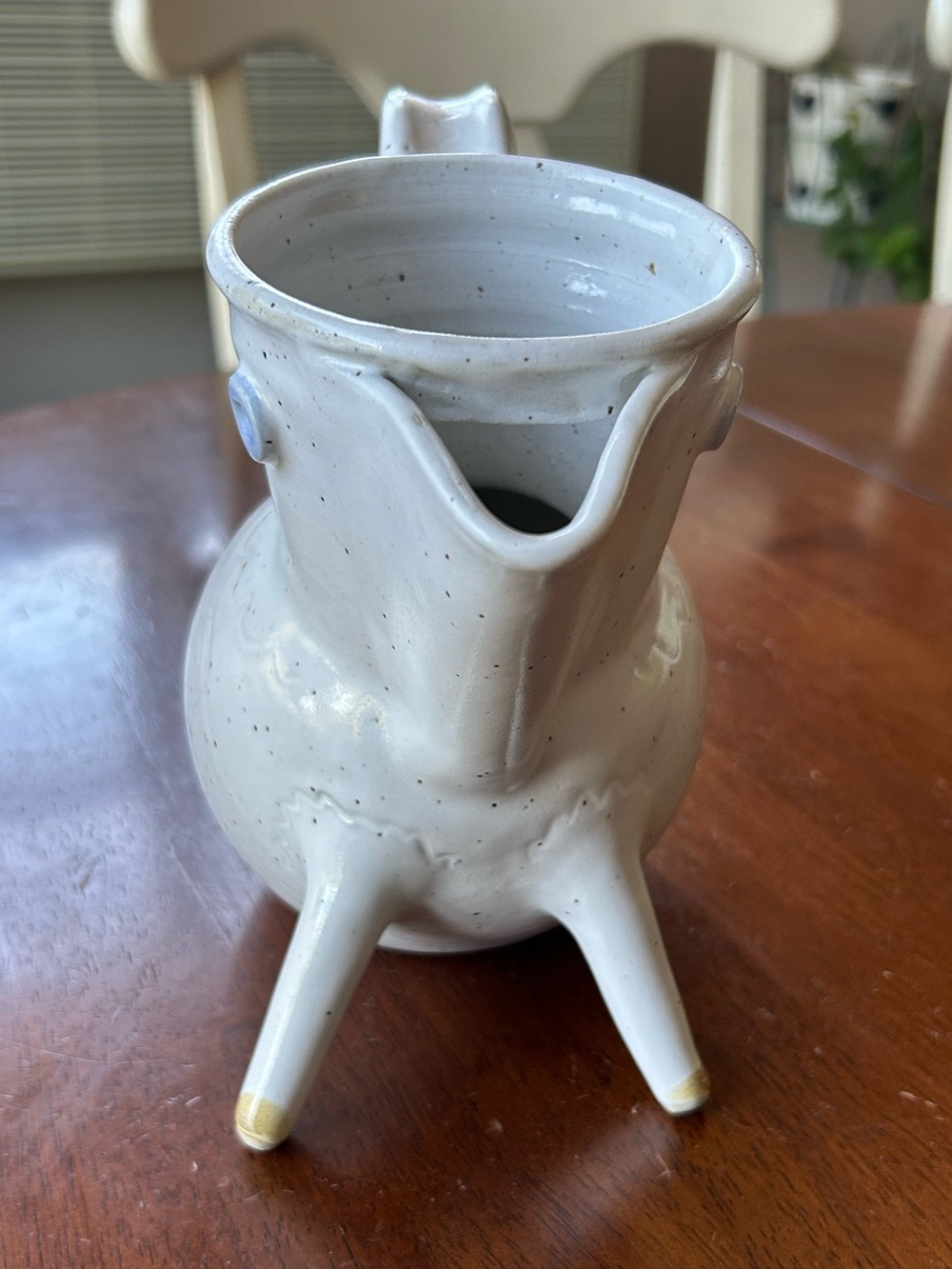 Handcrafted Zoomorphic Studio Pottery Pitcher EUC RARE - Picture 6 of 13
